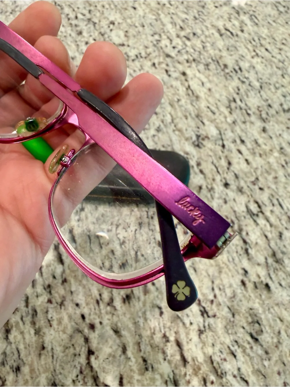 Lucky Brand “Lucky You” Stealie Eyeglasses Frames Purple 51-18-140